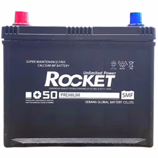 Акумулятор автомобільний ROCKET 62Ah ASIA (+/-) (700CCA) (SMF 90D23AR)