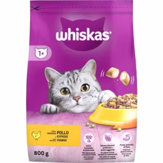 Сухий корм для кішок Whiskas з куркою 800 г (5998749144367/5900951355929)