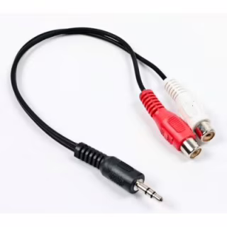 Кабель мультимедийный 3.5mm M to 2xRCA F 0.2m Cablexpert (CCA-406)