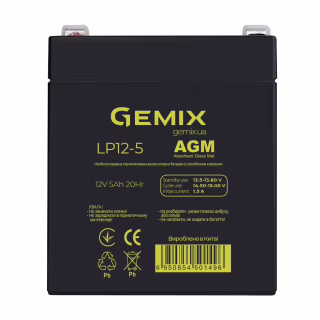 Батарея до ДБЖ Gemix LP 12В 5Ач (LP12-5)