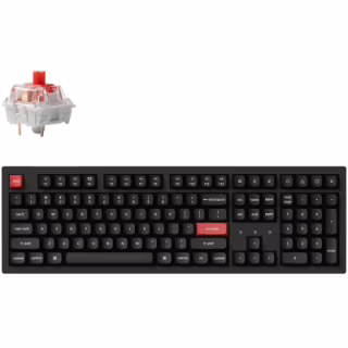 Клавіатура Keychron K10 PRO K pro Red QMK Wireless/Bluetooth/USB-А UA Black (K10P-A1-UA)