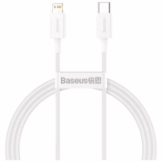 Дата кабель USB-C to Lightning 2.0m 20W white Baseus (CATLYS-C02)