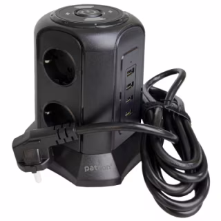 Мережевий фільтр живлення Patron SP-1663-USBTW (EXT-PN-SP-1663-USBTW)