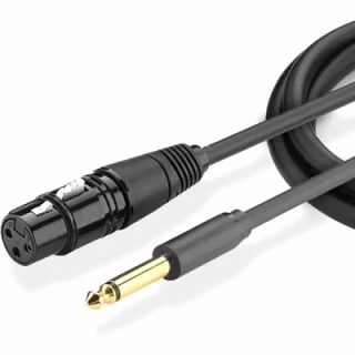 Кабель мультимедійний 6.35mm M to XLR F 5.0m AV131 black Ugreen (20721)