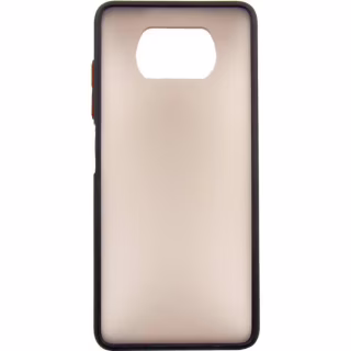 Чехол для мобильного телефона Dengos Matt POCO X3, black (DG-TPU-MATT-68)