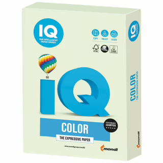 Папір IQ color А4 160g 250sh Green, Light, pastel Mondi (GN27/A4/160/IQ)