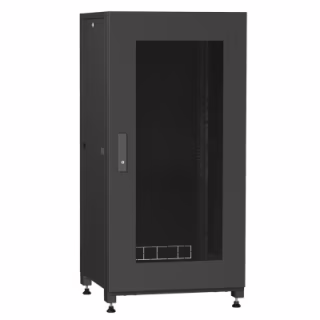 Шафа напольна Ipcom 24U 19" 600x1000 (С-24U-06х10-ДС-ПГ-9005)