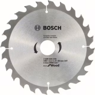 Диск пильный Bosch optiline Eco, 190x30мм, 24T (2.608.644.376)