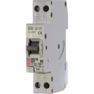 Дифференциальный автоматический выключатель ETI KZS-1M C 25/0,03 тип A (6kA) (універс. підключення)