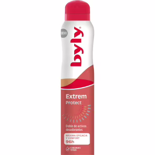 Антиперспирант Byly Extrem Protect Спрей с двойной формулой Защита 96 ч. Без запаха для чувствительной кожи 200 мл (8411104038554)