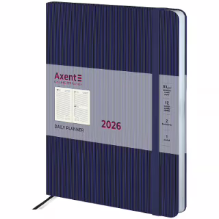 Еженедельник Axent датированный 2026 Grand Lines, 195х255, синий (8831-26-02-A)