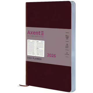 Тижневик Axent датований 2026 Partner City Soft, 145х210, коричневий (8821-26-05-A)