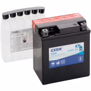 Аккумулятор автомобильный EXIDE AGM 6Ah Ев (-/+) (100EN) (ETX7L-BS)