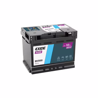 Аккумулятор автомобильный EXIDE AGM 50Ah (EK500)