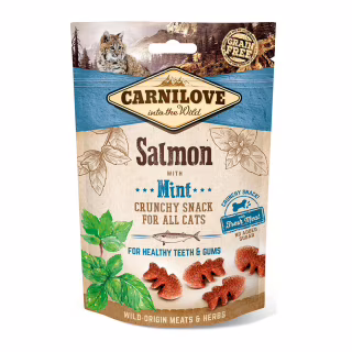 Лакомство для котов Carnilove Crunchy Snack с лососем и мятой 50 г (8595602527175)