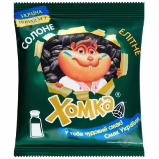 Насіння соняшника Хомка Елітне смажене солоне 110 г (4820134944621)