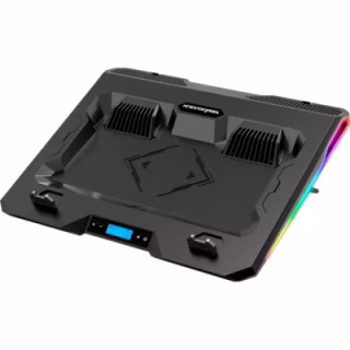 Подставка для ноутбука IceCoorel 10-15.6", 2*60mm 2800 RPM, USB2.0+LCD+speed control., 400x350x45mm (A3)