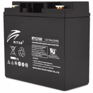 Батарея до ДБЖ Ritar AGM RT12180B, 12V-18Ah, Black (RT12180B)