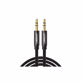 Кабель мультимедийный 3.5mm M to 3.5mm M 1.0m AV112 black Ugreen (50361)