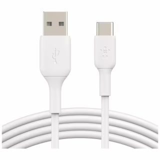 Дата кабель USB 2.0 AM to USB-C 1.0m PVC white Belkin (CAB001BT1MWH)