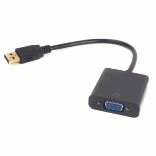 Перехідник USB 3.0 M to VGA F PowerPlant (CA910380)