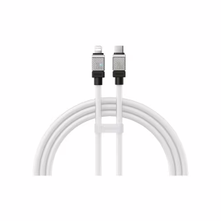 Дата кабель USB-C to Lightning 2.0m CoolPlay Fast Charging 20W white Baseus (CAKW000102)