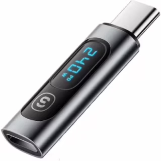 Перехідник USB-C F to USB-C M digital display Essager (EZJTT-TX0G-P)