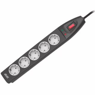 Мережевий фільтр живлення 2E 2E-SP515M10BK 10m (2E-SP515M10BK)