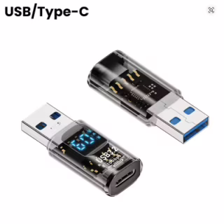 Переходник USB 3.2 AM to USB-C F 10Gbps QC 36W PD60W with display XoKo (AC-230TCU)