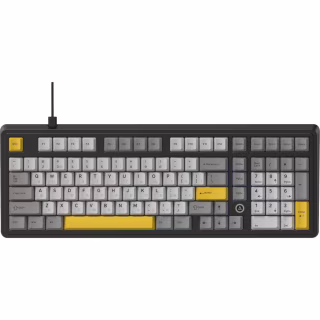Клавіатура Ajazz AK980 MAX Magnetic Switch USB UA Black/Grey/Yellow (AK980-MAX-M-BGY)