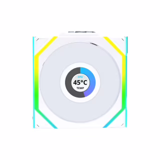 Кулер для корпуса Lian Li Uni Fan SL WIRELESS LCD Reverse, 120-1 (G99.12RSLLCD1W1W.00)
