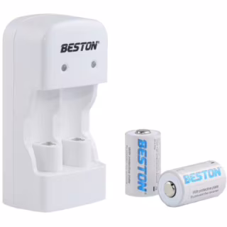 Зарядное устройство для аккумуляторов Beston BST-CD643 2slots for CR123A LiFePo + 2 аккумулятора CR123A (AAB1885)