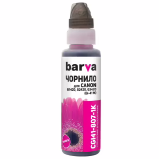 Чорнило Barva Canon GI-41 100 мл, magenta, флакон OneKey 1K (CGI41-807-1K)