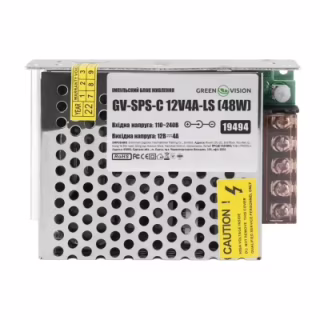 Блок питания для систем видеонаблюдения Greenvision GV-SPS-C 12V4A-LS