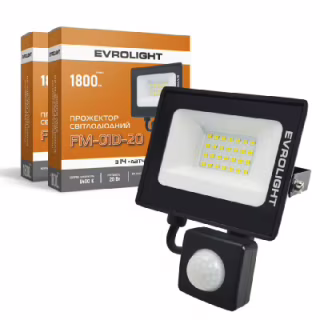 Прожектор EVROLIGHT FM-01D-20 20W 6400К