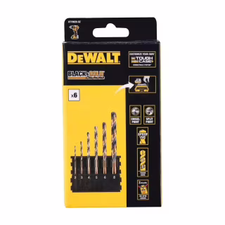 Набор сверл DeWALT в касете для Tough Case, по металлу Black&Gold, 7 шт. (DT70828)