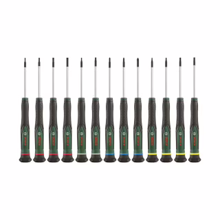 Набор отверток Bosch прецизионная 13шт, SL, PH, TX, HEX, сталь CrV (1.600.A02.Z9N)