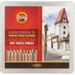 Карандаши цветные Koh-i-Noor Gioconda 8827 пастельные 24 цветов (8828024001PL)