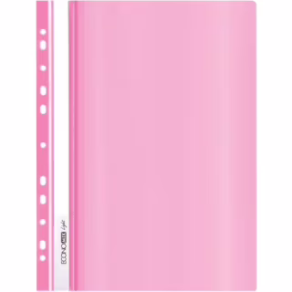 Папка-швидкозшивач Economix А4 Light з перфорації, рожева (E38504-09)