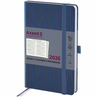 Тижневик Axent датований 2026 Partner Lines 125х195, блакитний (8515-26-48-A)