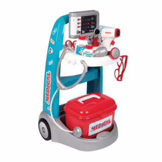 Игровой набор Smoby Медицинская мобильная клиника со звуковыми и световыми эффектами, 16 аксессуаров (340207)