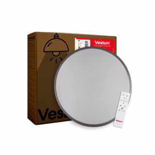Светильник Vestum RING матовий 30W 395*60мм 4000К срібний (VS-90070)