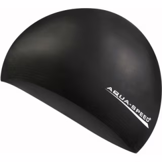 Шапка для плавания Aqua Speed Soft Latex 122-07 5729 чорний Уні OSFM (5908217657299)