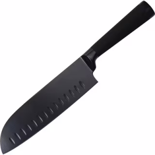 Кухонний ніж Bergner Black Blade Сантоку 17,5 см (BG-8776)