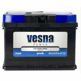 Акумулятор автомобільний Vesna 60 Ah/12V Power Euro (415 262)