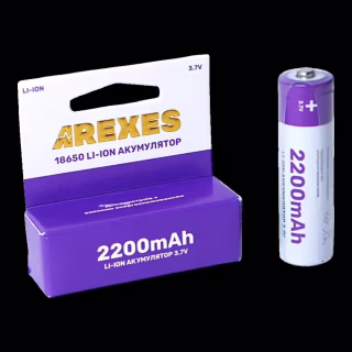 Аккумулятор Arexes 18650 Li-ion 2200mAh 3.7V