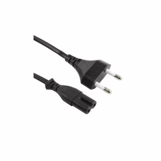 Кабель питания C7 1.5m 0.5mm2 Merlion (PC-184/2 CEE7/16-C7-CCA15)
