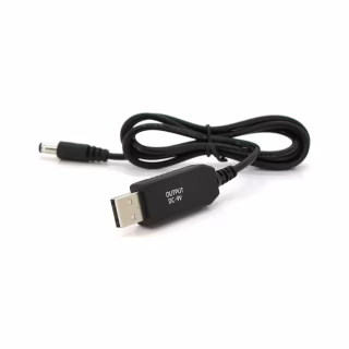 Кабель живлення USB to DC 5.5x2.5mm/(5.5x2.1mm) 9V 1.0m OEM Voltronic (KPFR/5-9)