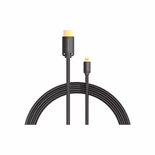 Кабель мультимедийный HDMI M to HDMI micro M 1.5m V2.0 4K 60Hz 18Gbps HDR Dolby Vention (AGIBG)