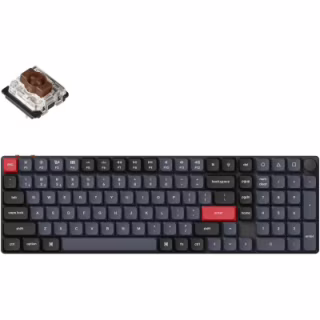 Клавіатура Keychron K17 PRO Gateron MX 2.0 Brown QMK Hot-swap Wireless/Bluetooth/USB-А UA Black (K17P-H3-UA)